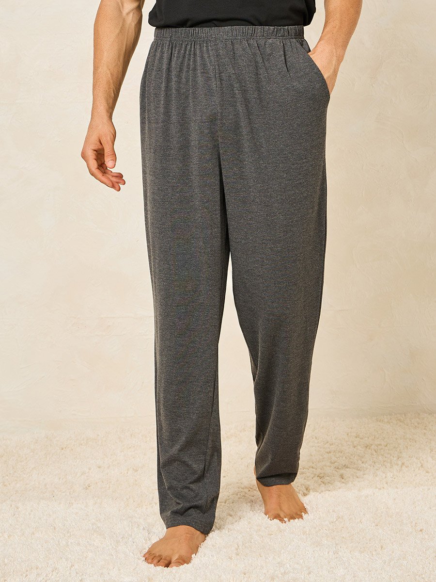 Slogan Print T-Shirt and Solid Pyjama Set