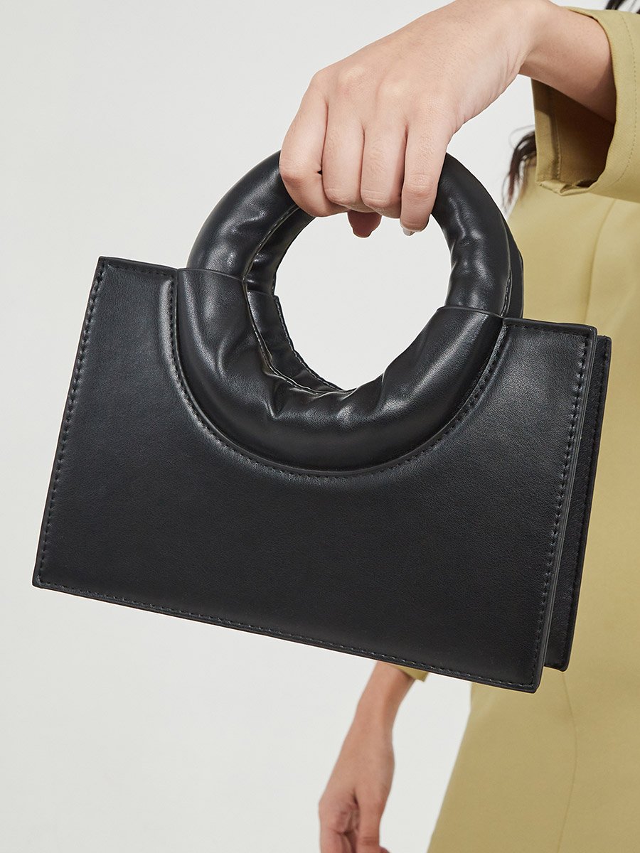 Chunky Chain Detail Handbag with Inner Pouch