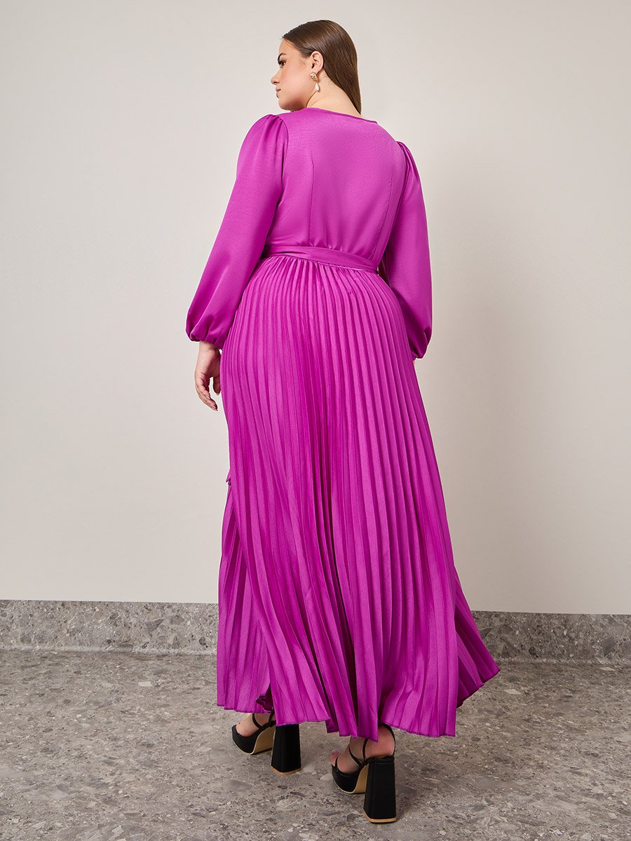 accordion pleated maxi dress one shoulder pleated maxi dress Brooklynn One-Shoulder Accordion Pleat Dress White S