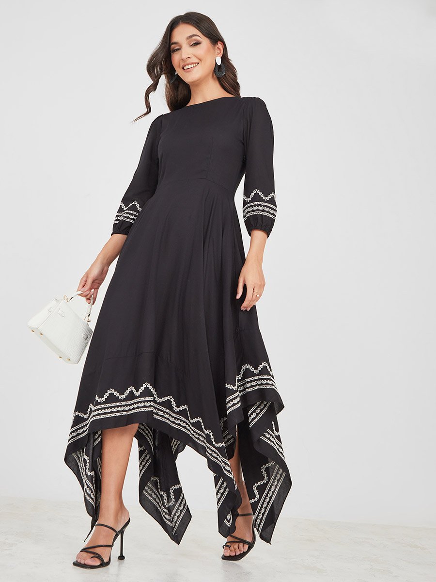 chinese dress ladies Duhamel Embellished Asymmetric Maxi Dress in White