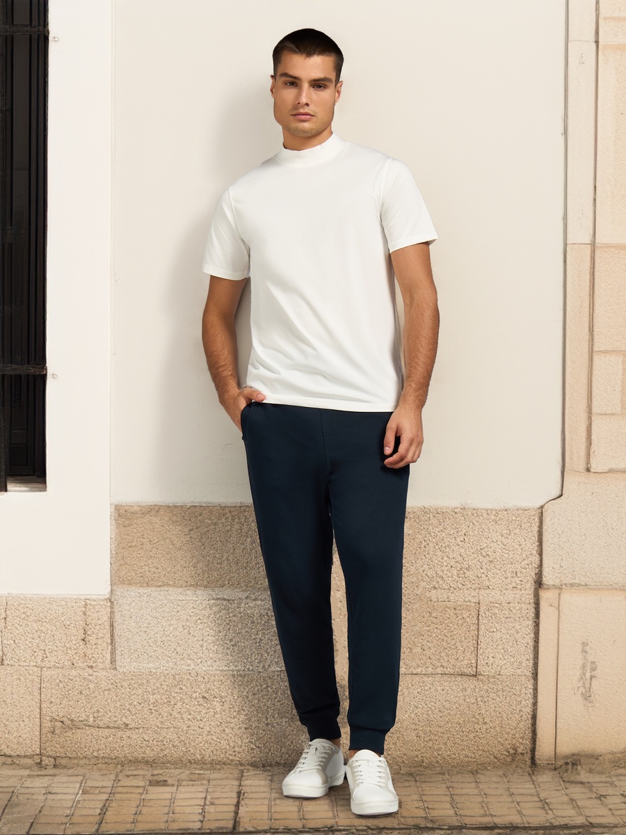 Drawstring Waistband Solid Jogger