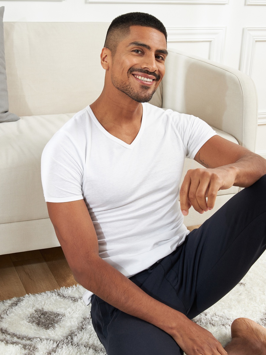 Pack of 3 - V Neck Cotton Vest