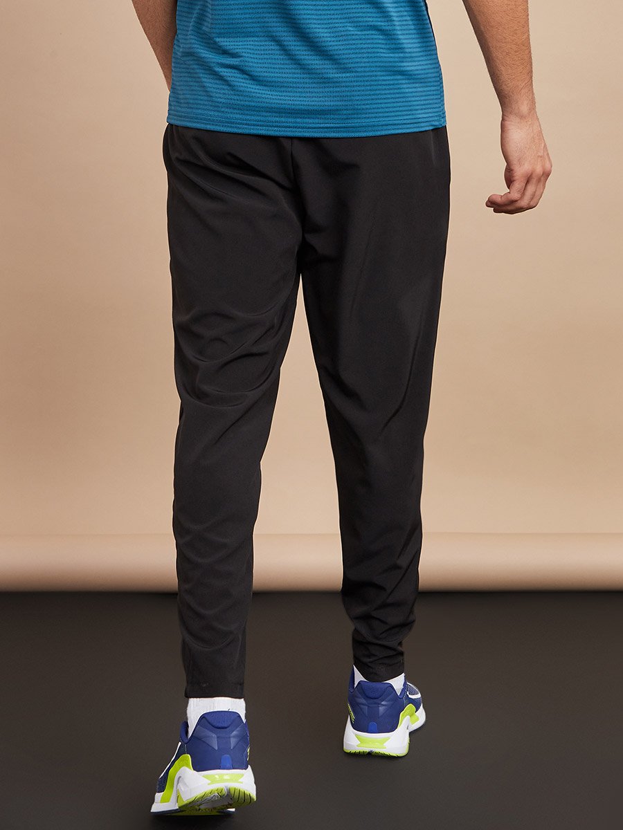 Woven Running Track Pants with Zip Hem