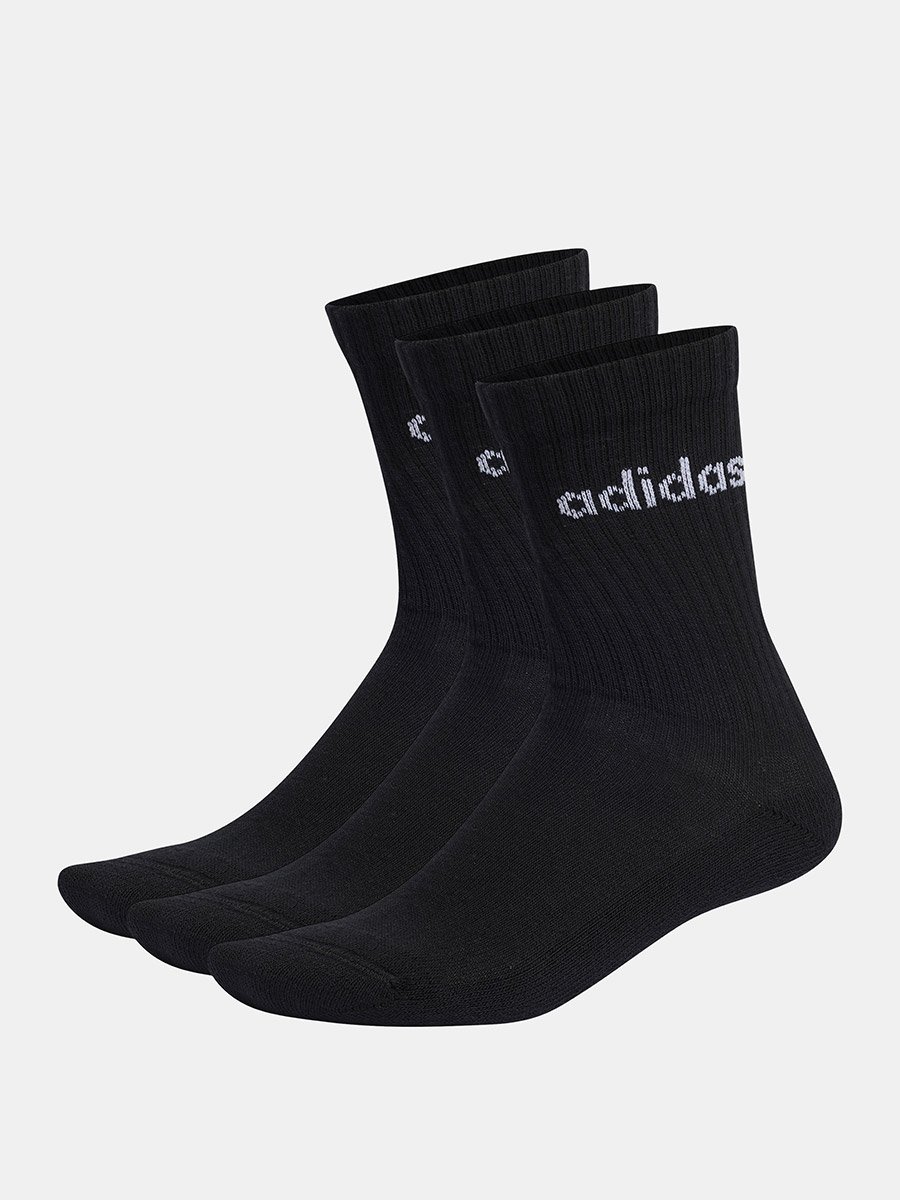 Linear Crew Socks Cushioned Socks - Pack of 3