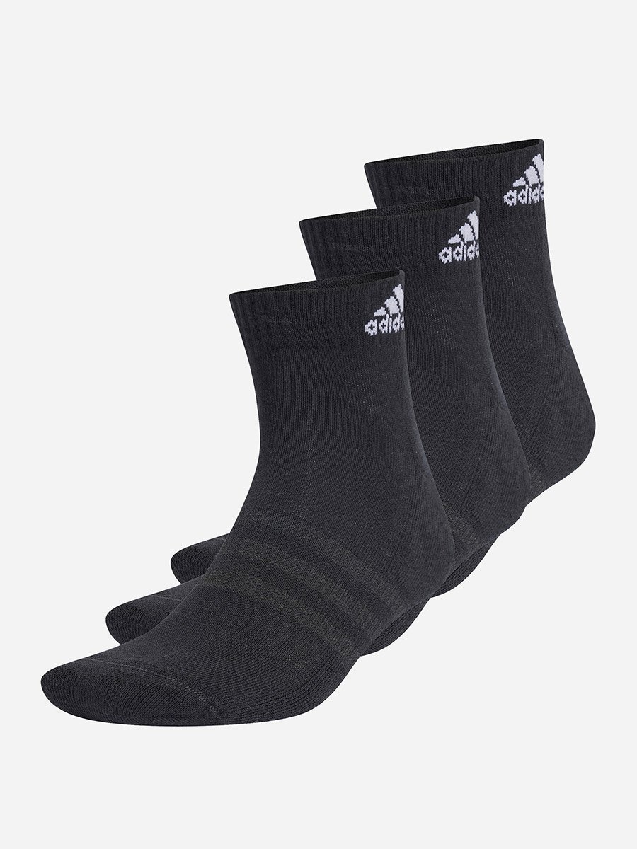 Cushioned Sportswear 3 Pair Pack Unisex Ankle Socks Black