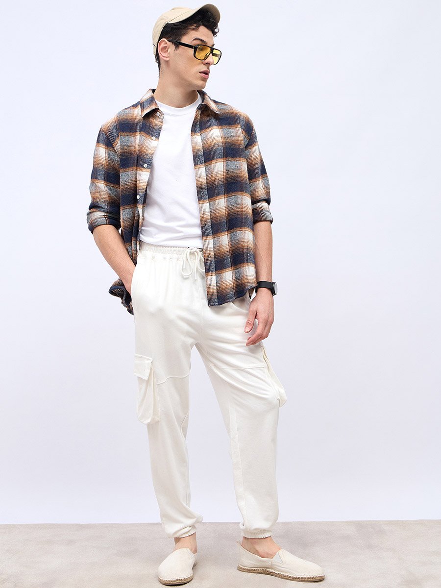 Oversized Cut and Sew Detail Cargo Jogger