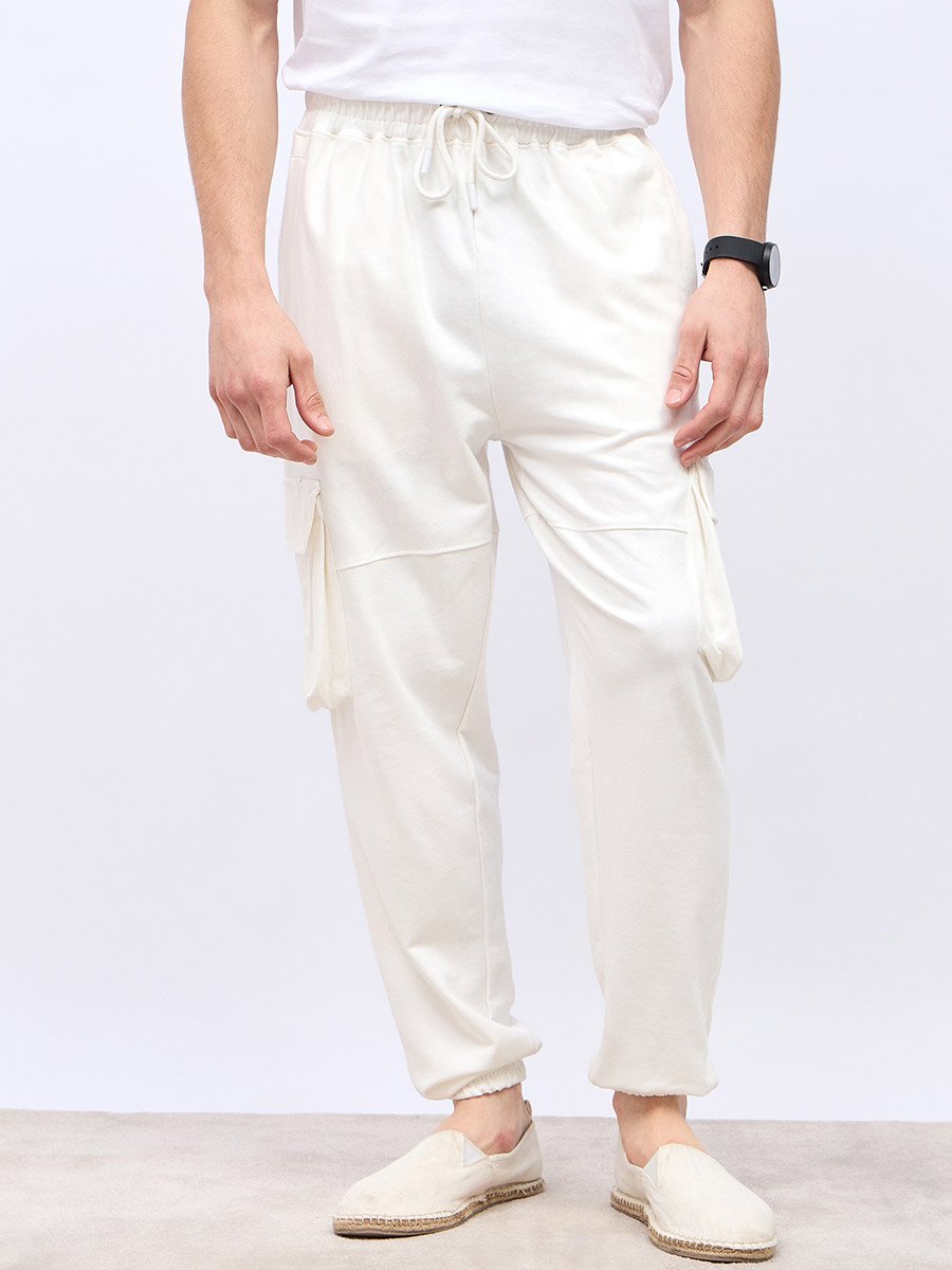 Oversized Cut and Sew Detail Cargo Jogger