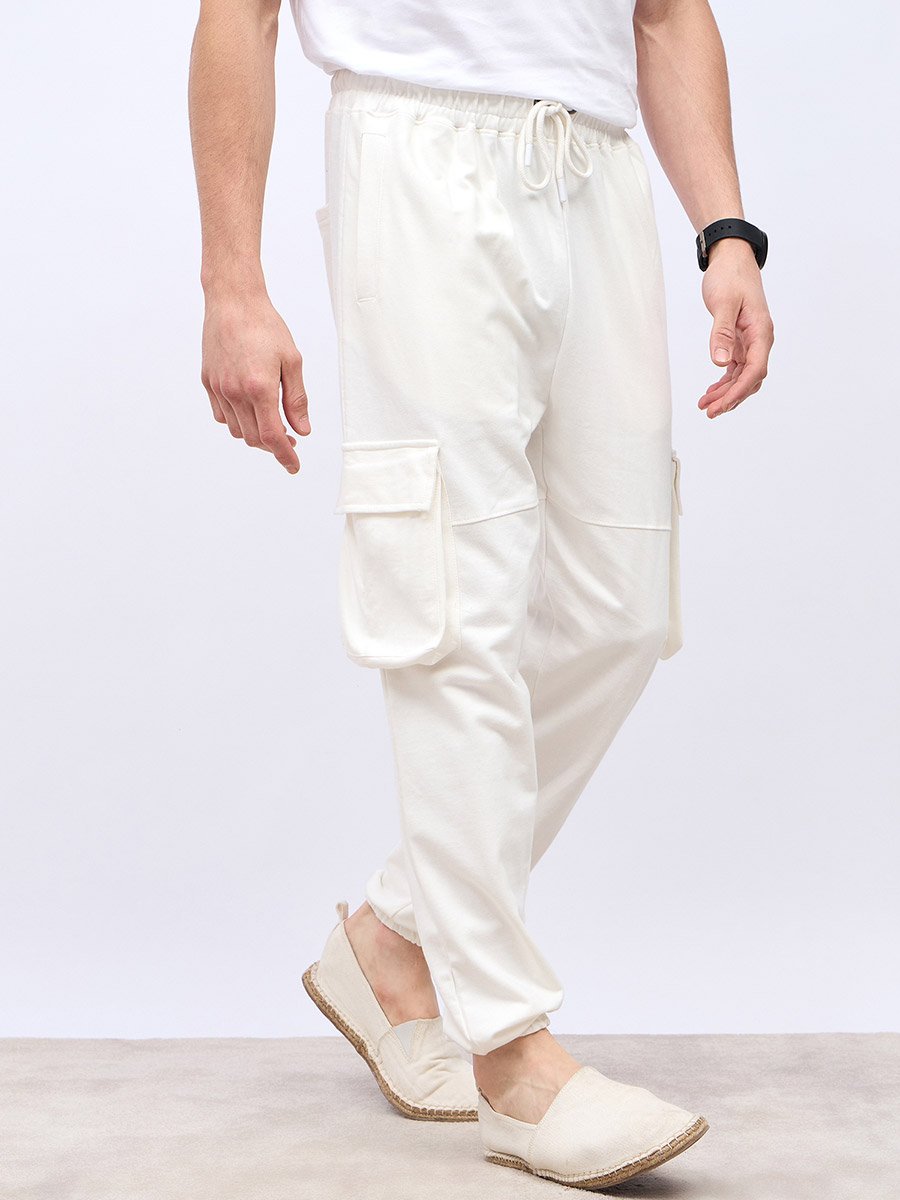 Oversized Cut and Sew Detail Cargo Jogger