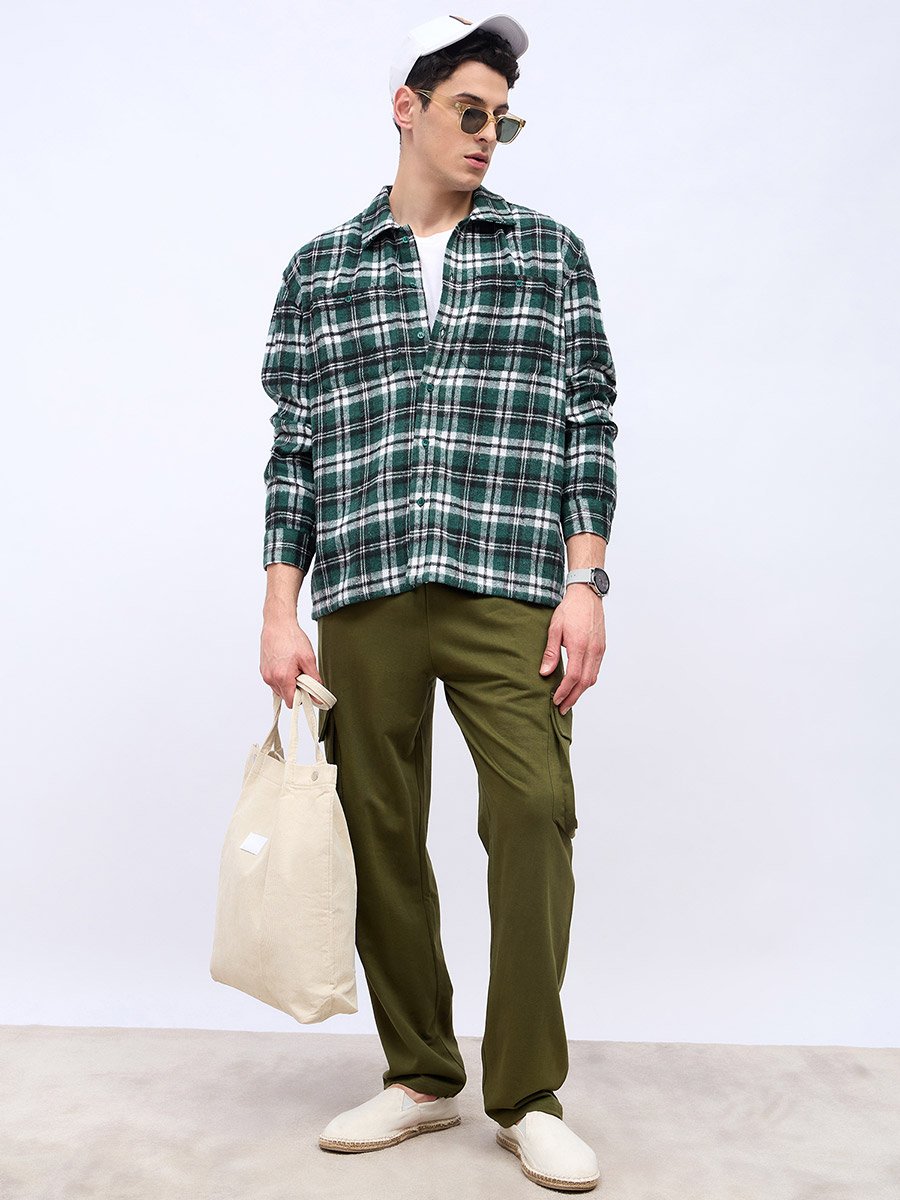 Oversized Straight Leg Joggers with Cargo Pockets