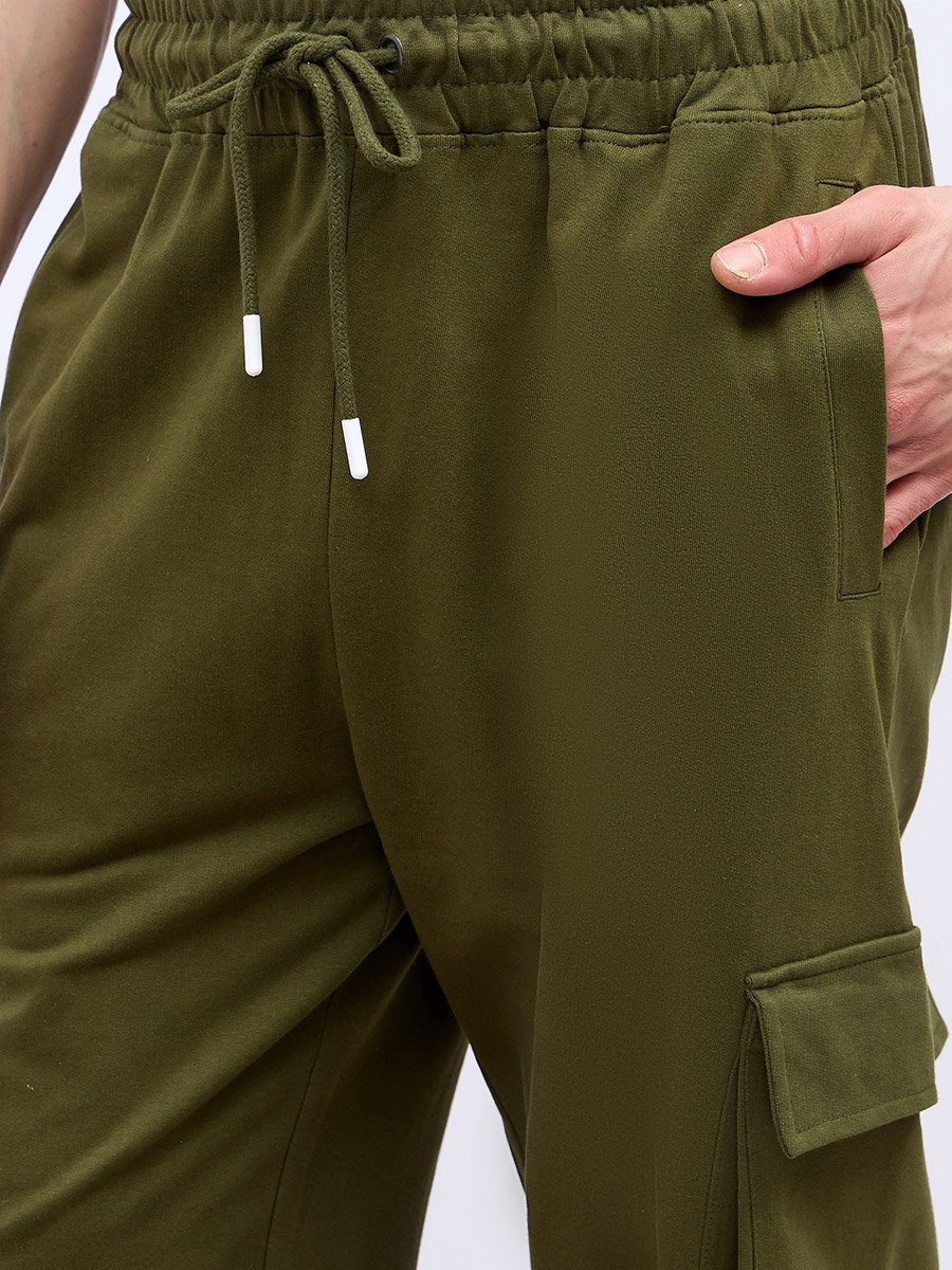 Oversized Straight Leg Joggers with Cargo Pockets