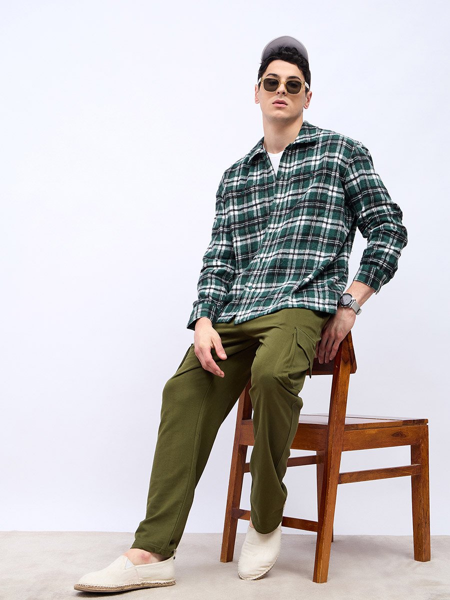 Oversized Straight Leg Joggers with Cargo Pockets