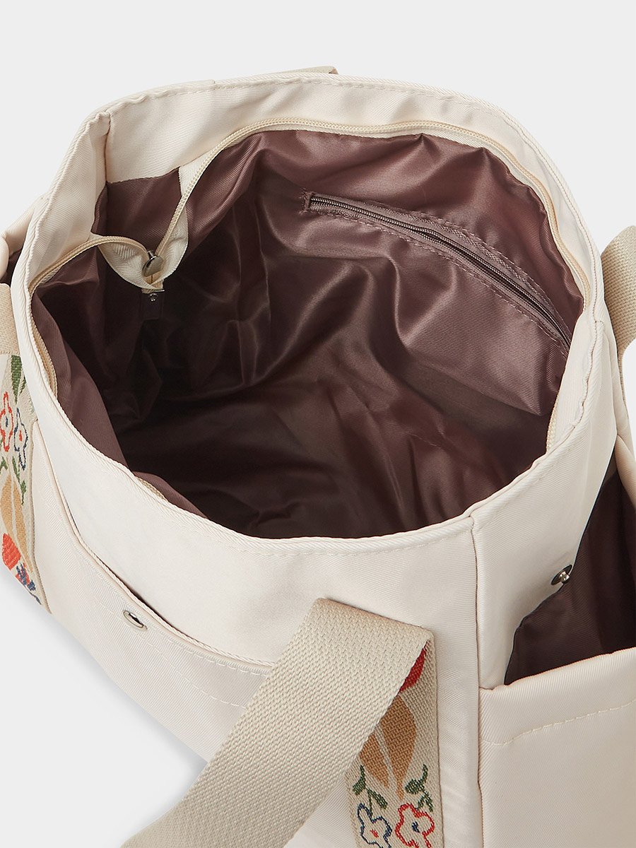 Printed Strap Shopper Bag
