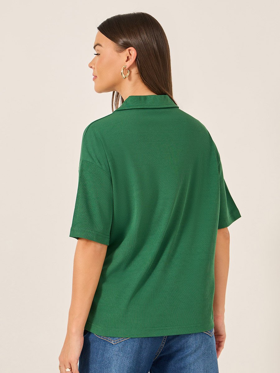 Regular Fit Short Sleeve Polo Neck T-Shirt