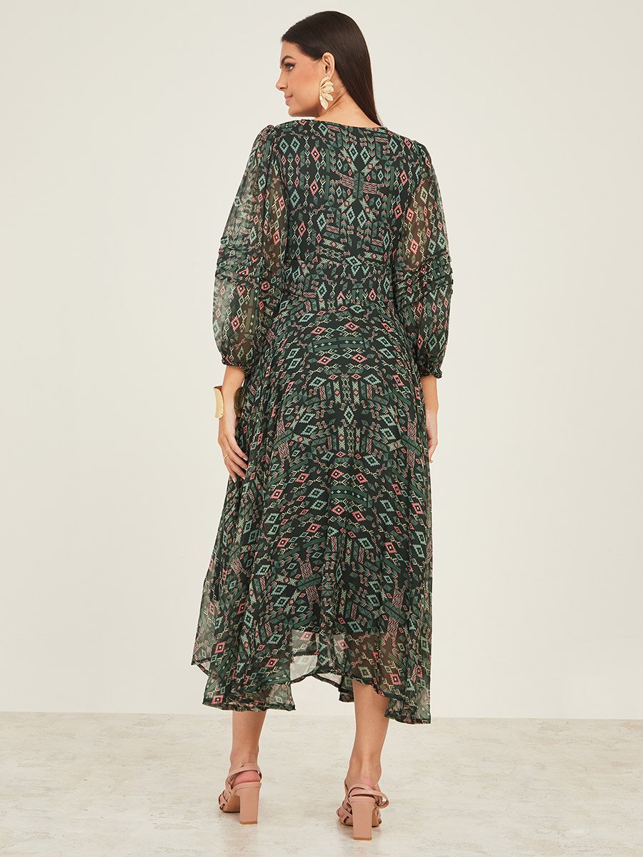 knee length dresses for ladies Tribal Mirador Maxi Dress main image 1