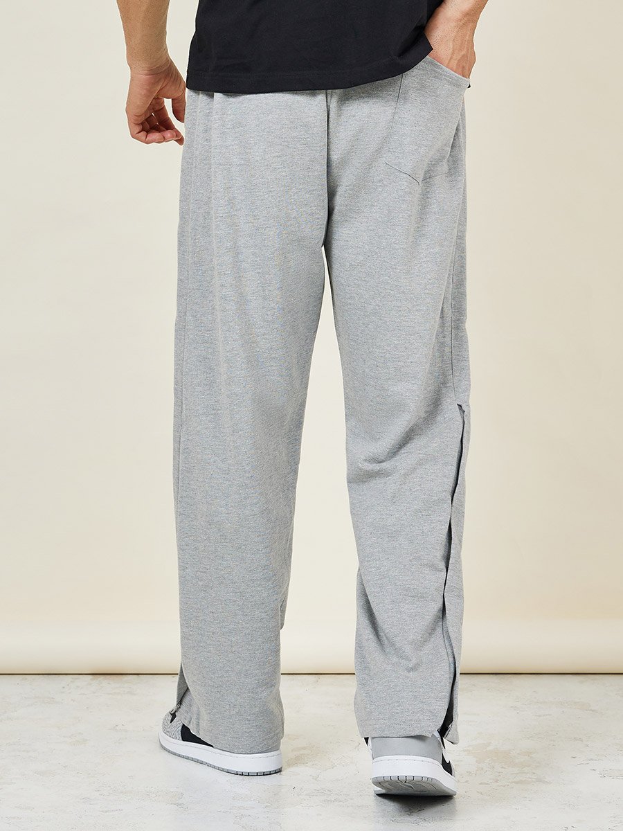 Oversized Straight Leg Jogger with Popper Button