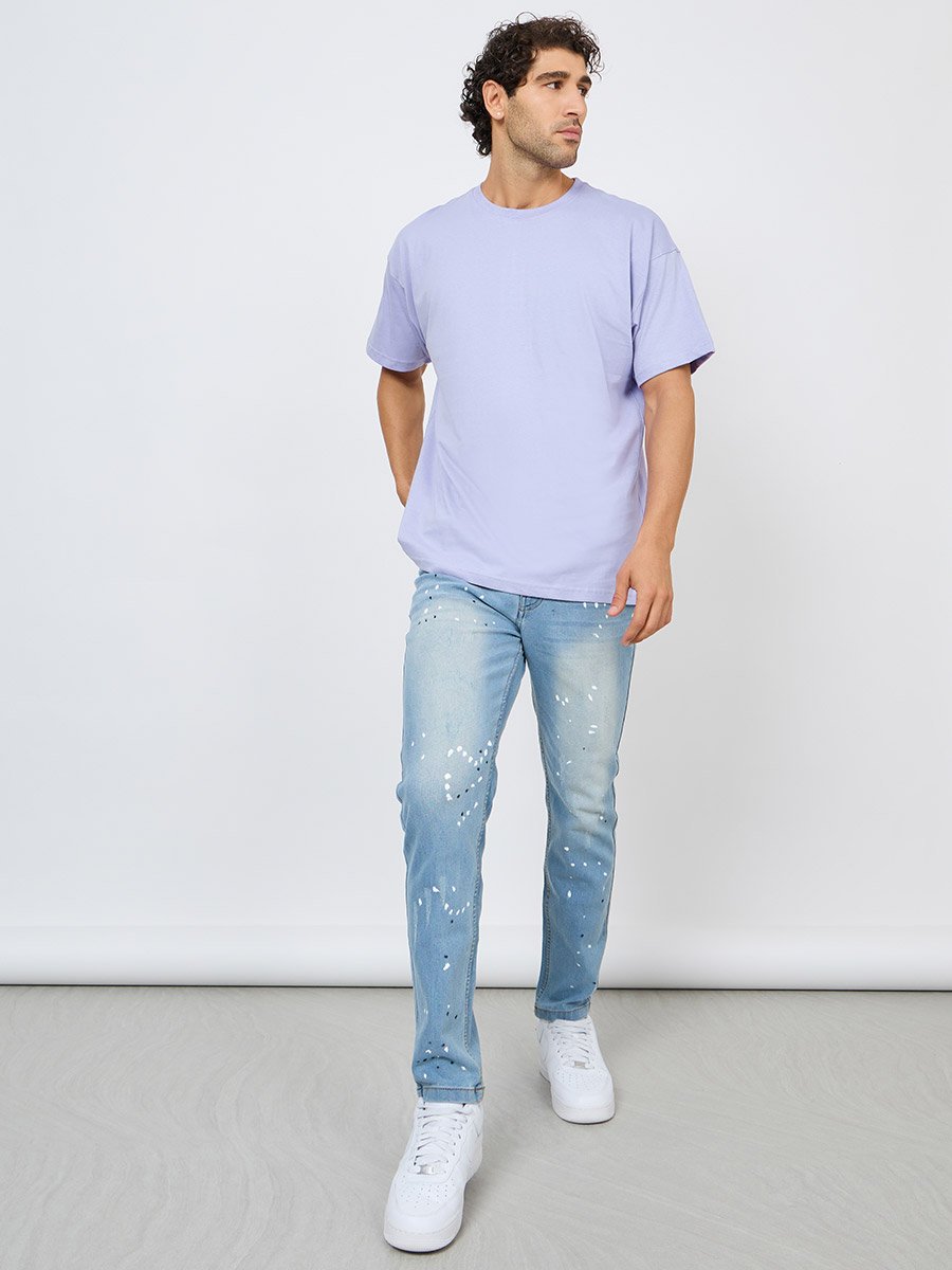 Back Graphic Compact Jersey Oversized T-Shirt