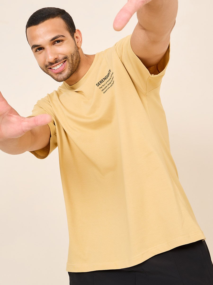 Minimal Chest HD Text Slogan Oversized T-Shirt