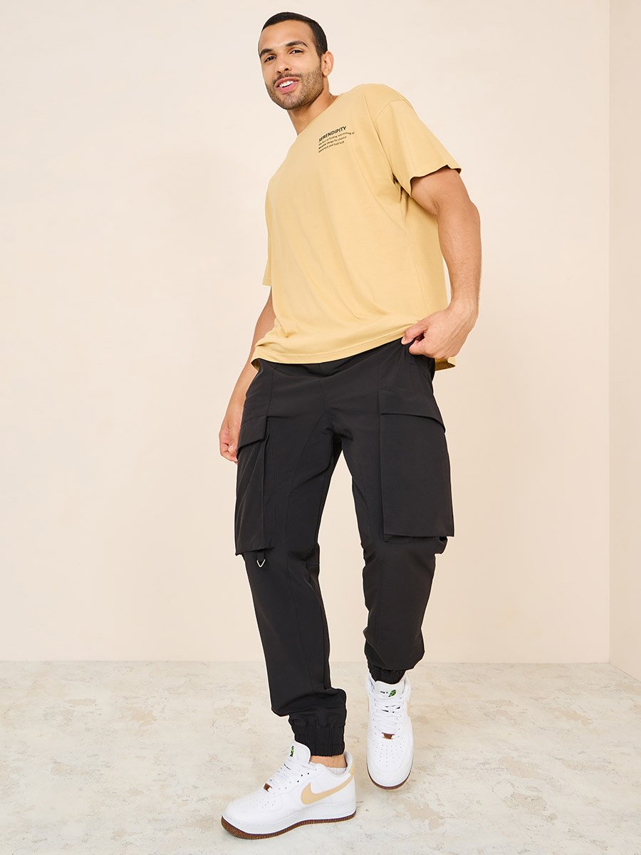 Minimal Chest HD Text Slogan Oversized T-Shirt