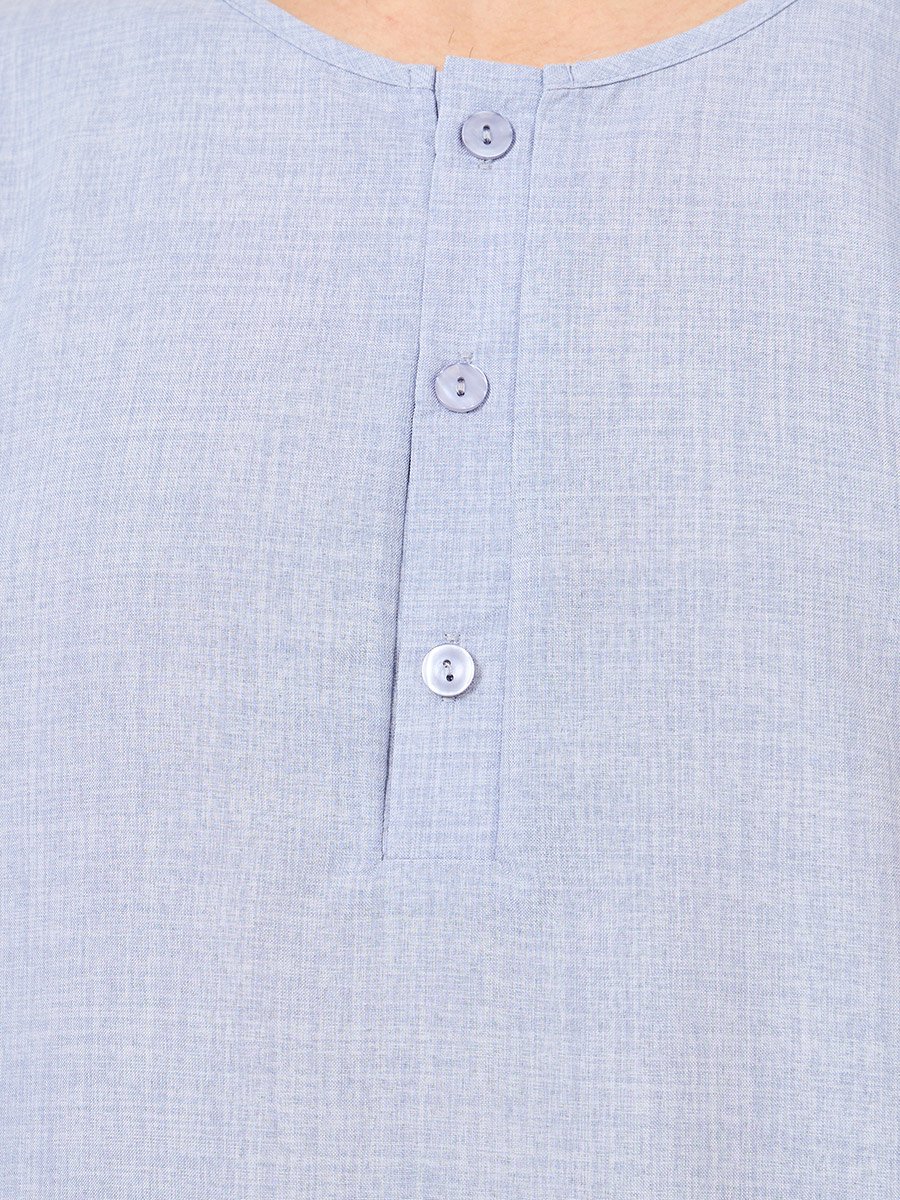 Cross Dyed Half Placket Regular Shirt
