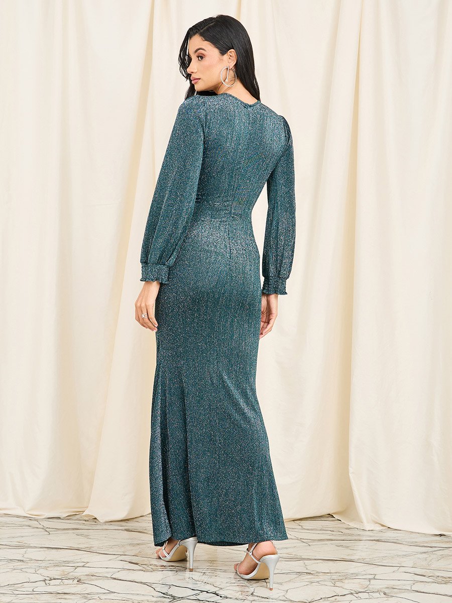knitted bodycon maxi dress HELENA STRIPED BODYCON MAXI DRESS – AKIRA main image 0