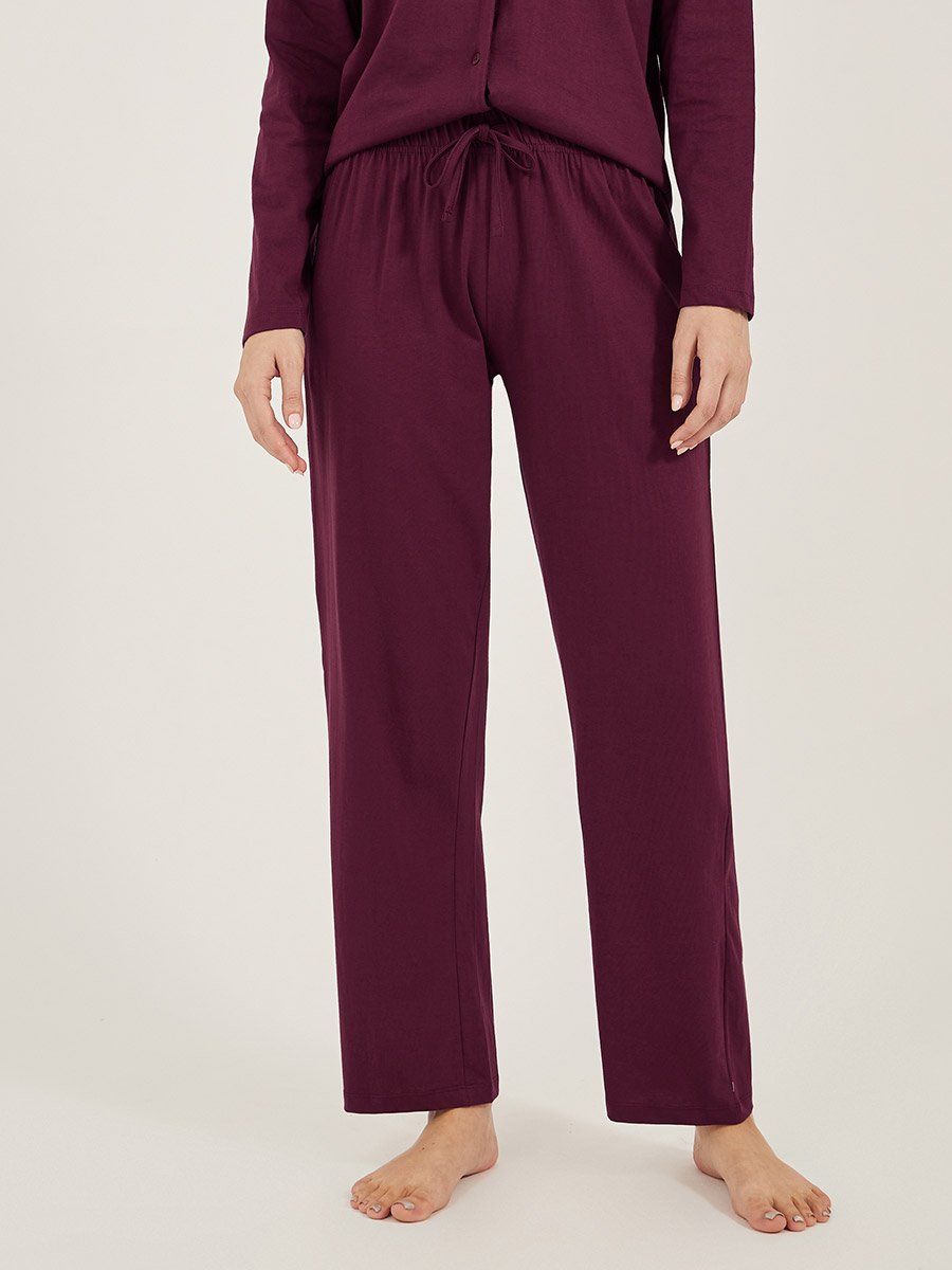 Cotton Jersey Long Sleeves Shirt and Pyjama Set