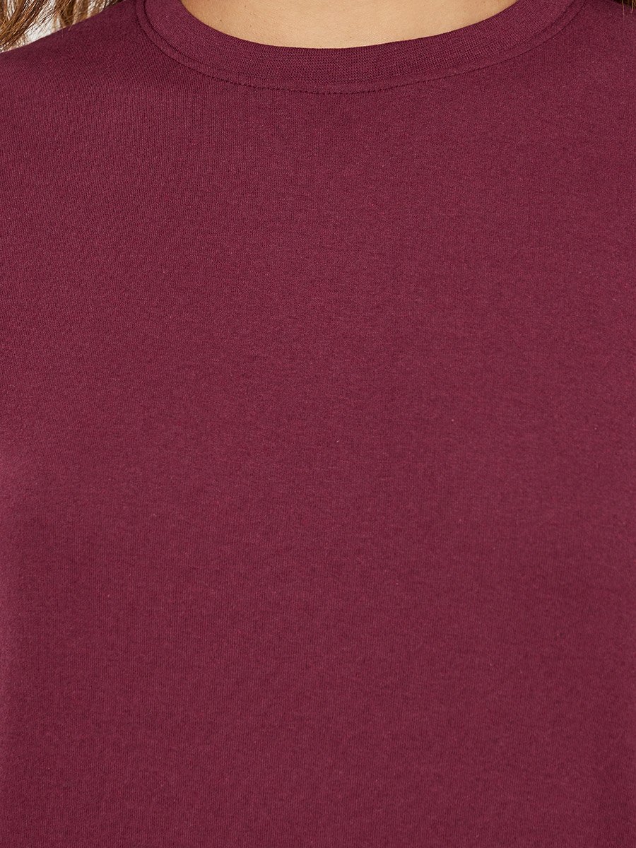 Solid Cotton T-Shirt and Pyjama Set