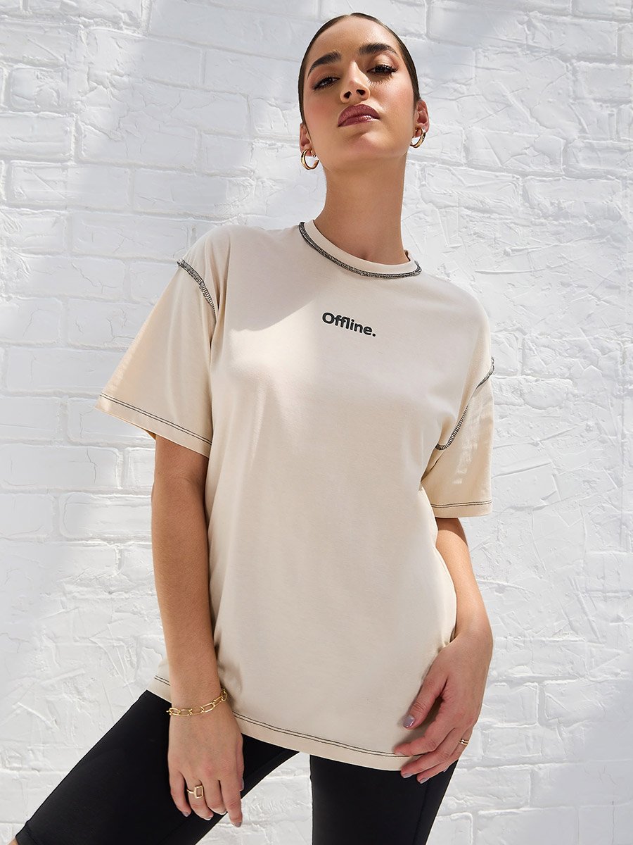 Oversized Drop Shoulder 100% Cotton T-Shirt