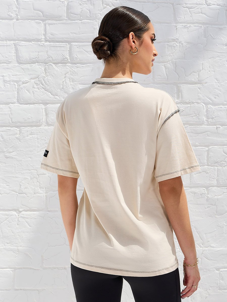 Oversized Drop Shoulder 100% Cotton T-Shirt