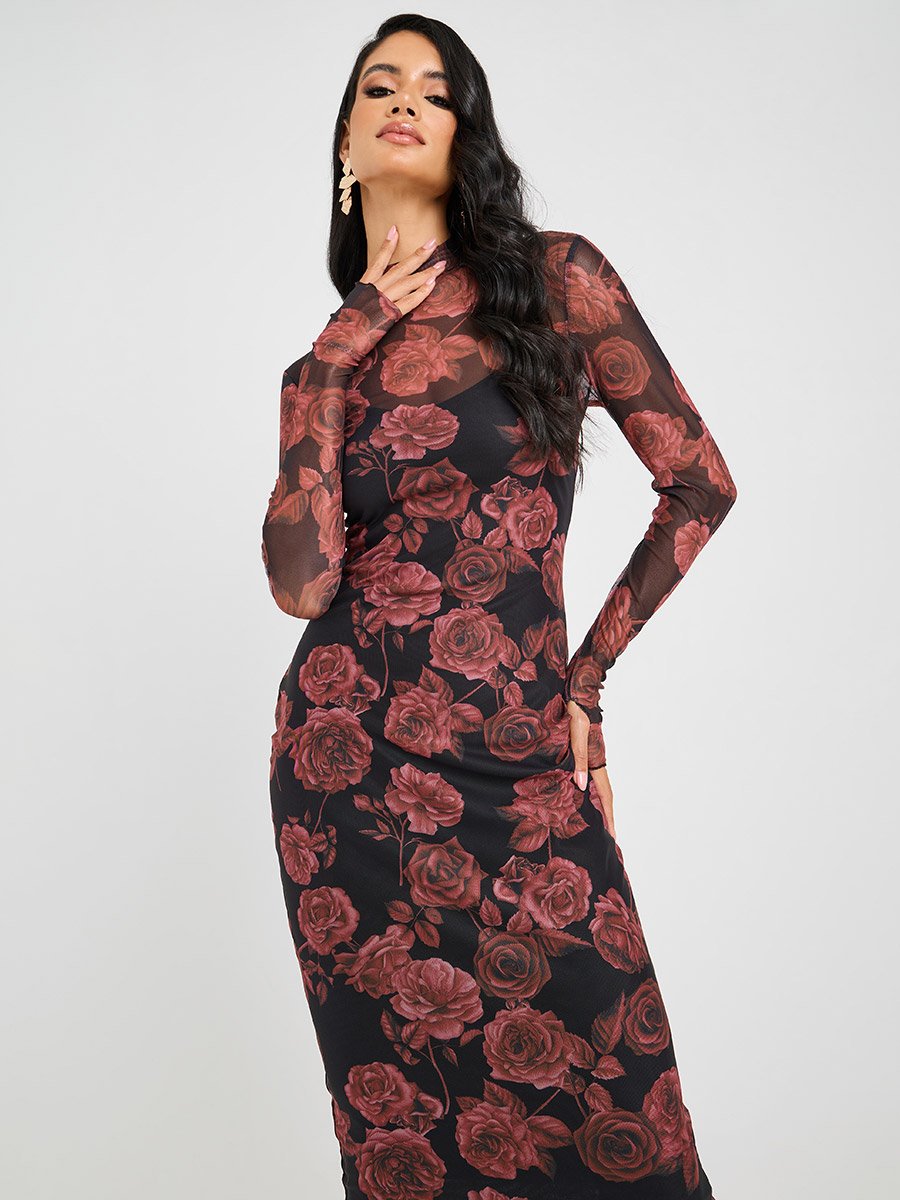 fitted lace wedding dress Long Sleeve Tiger Print Bodycon Dress  Buy Outer Beauty LLC