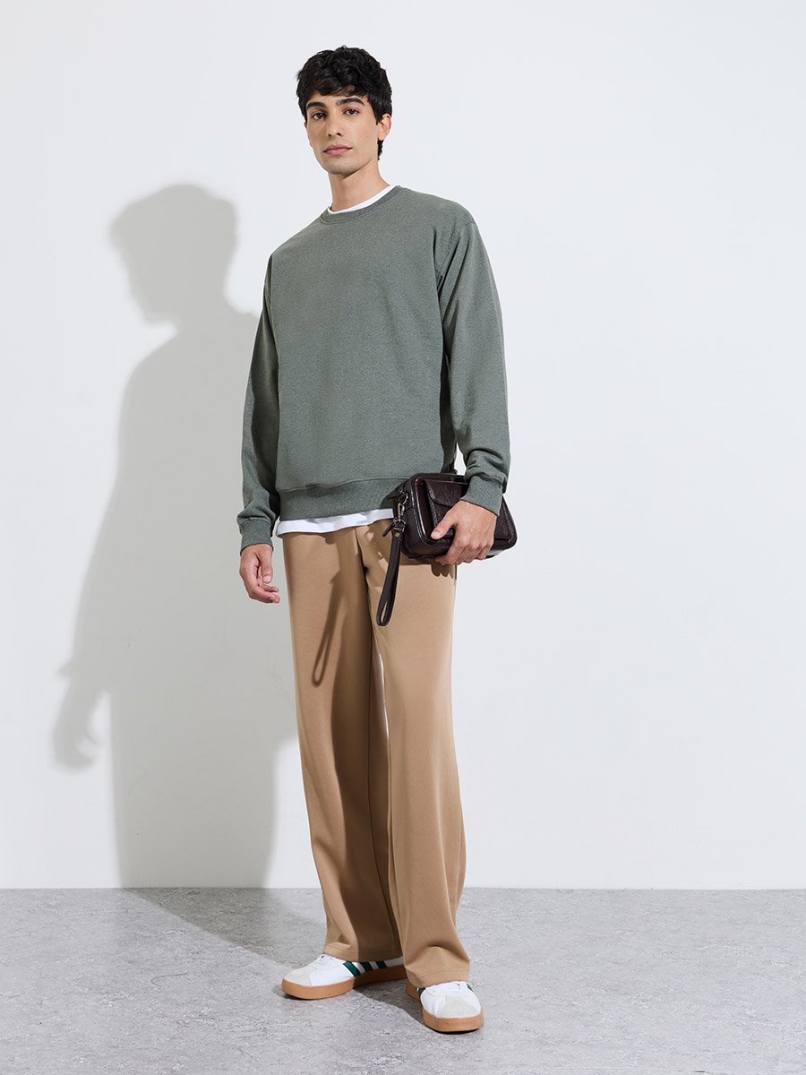 Relaxed Fit Cotton Terry Sweatshirt