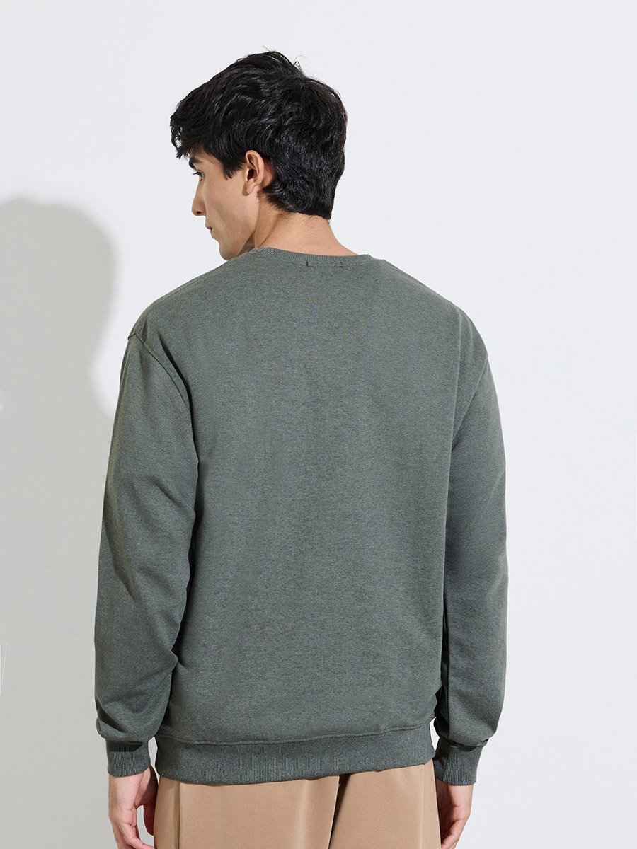 Relaxed Fit Cotton Terry Sweatshirt