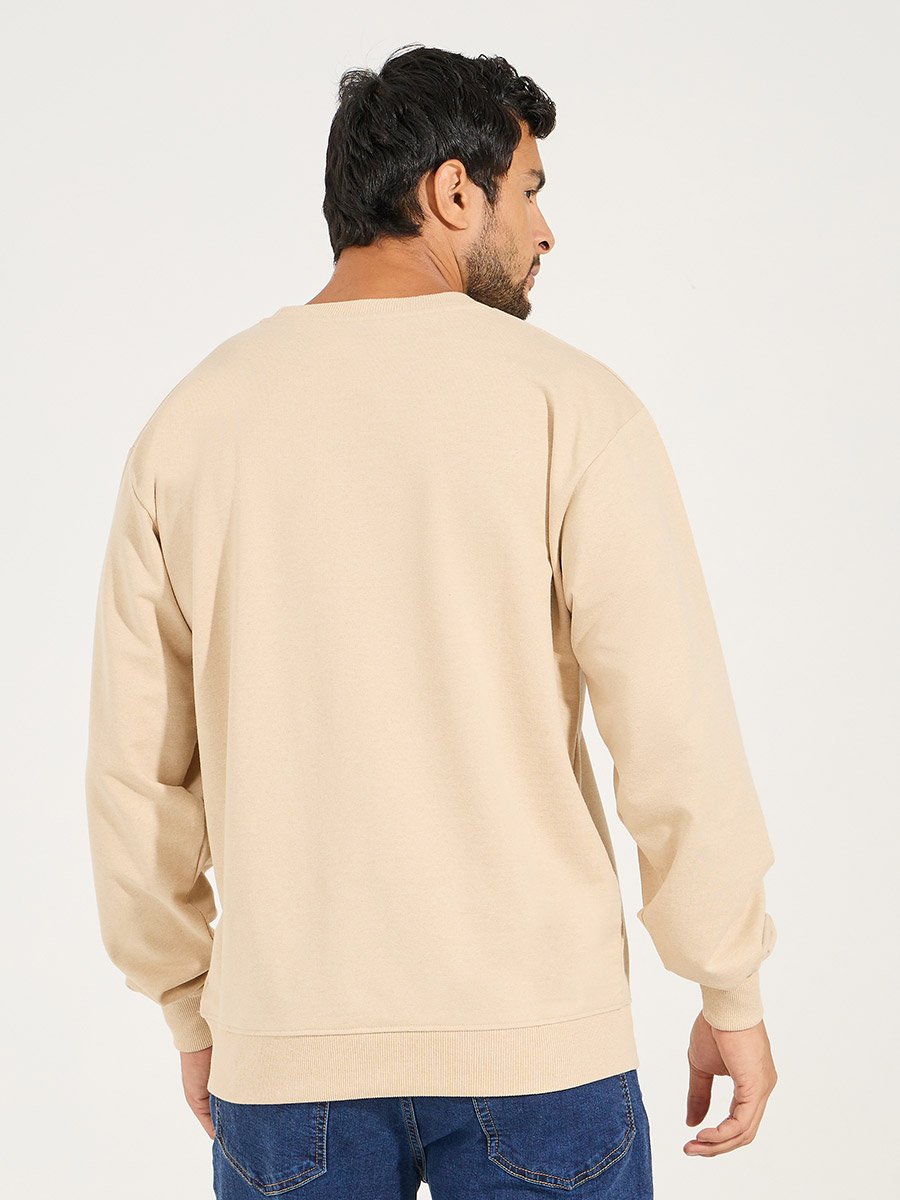 Relaxed Fit Cotton Terry Sweatshirt