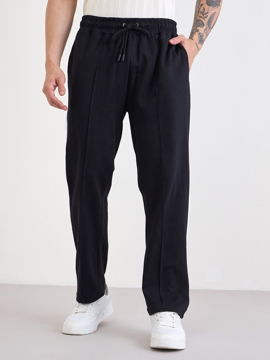Straight Fit Pintuck Detail Terry Jogger