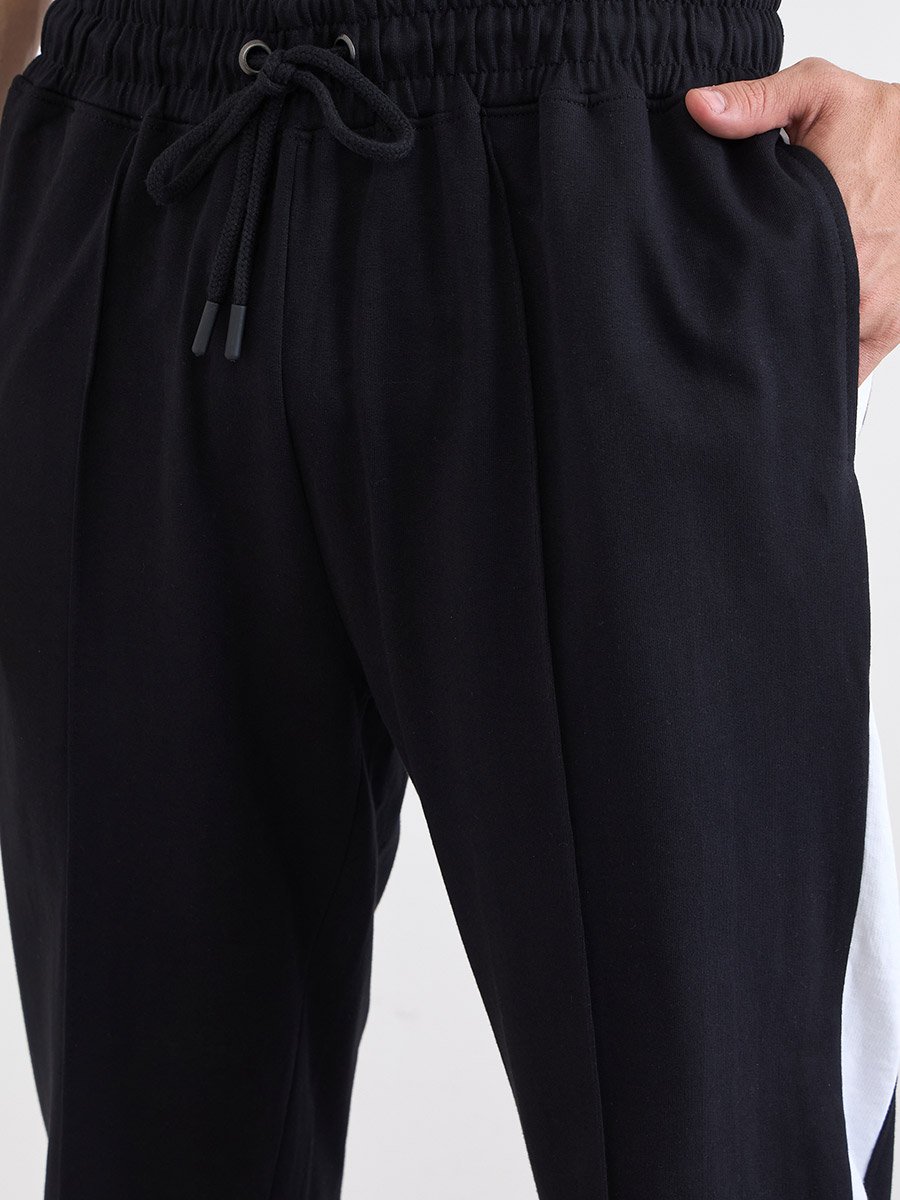 Straight Fit Pintuck Detail Terry Jogger