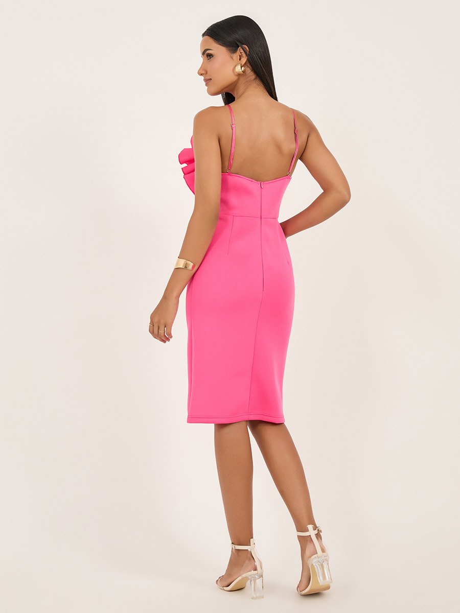princess polly baby blue dress NWT Pretty little thing Hot Pink Strappy Satin Diamante Hem Bodycon Dress