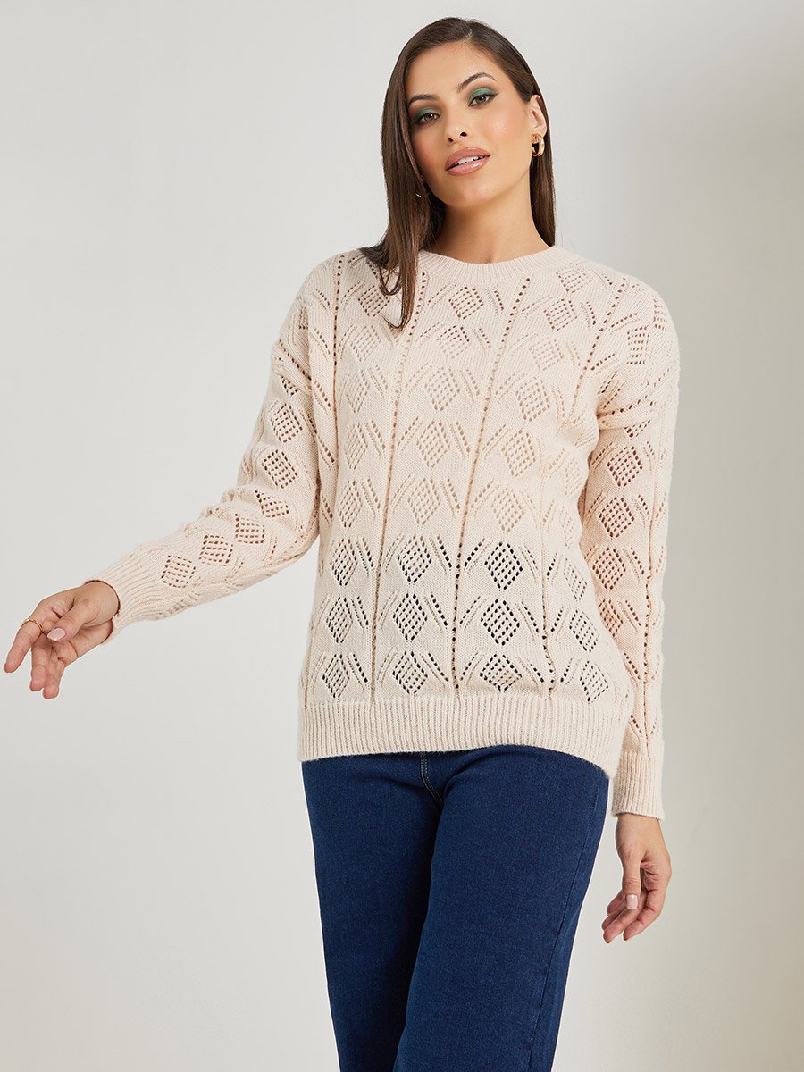 Regular Fit Textured Sweater