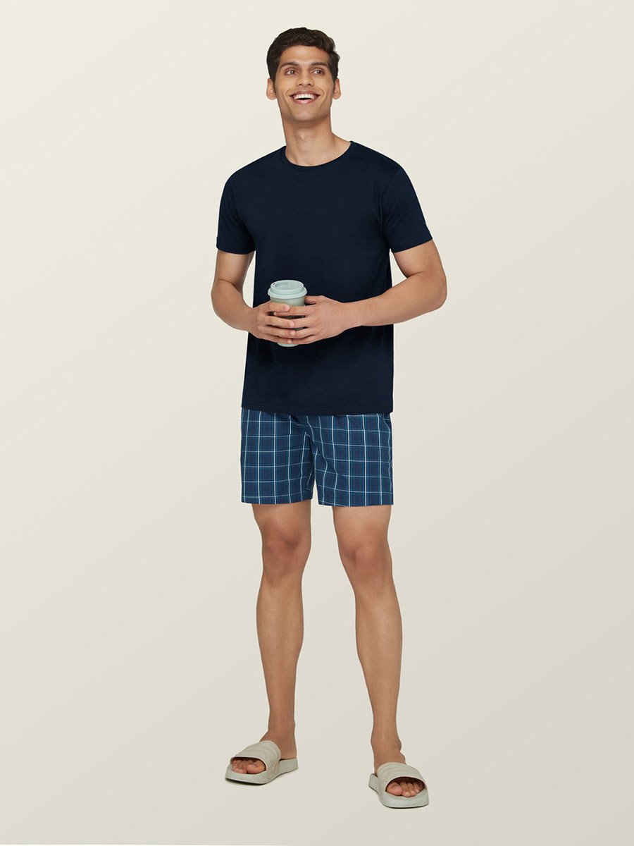 Cotton Boxer Shorts with Elasticated Waistband