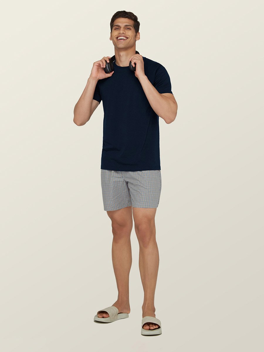 Cotton Boxer Shorts with Elasticated Waistband