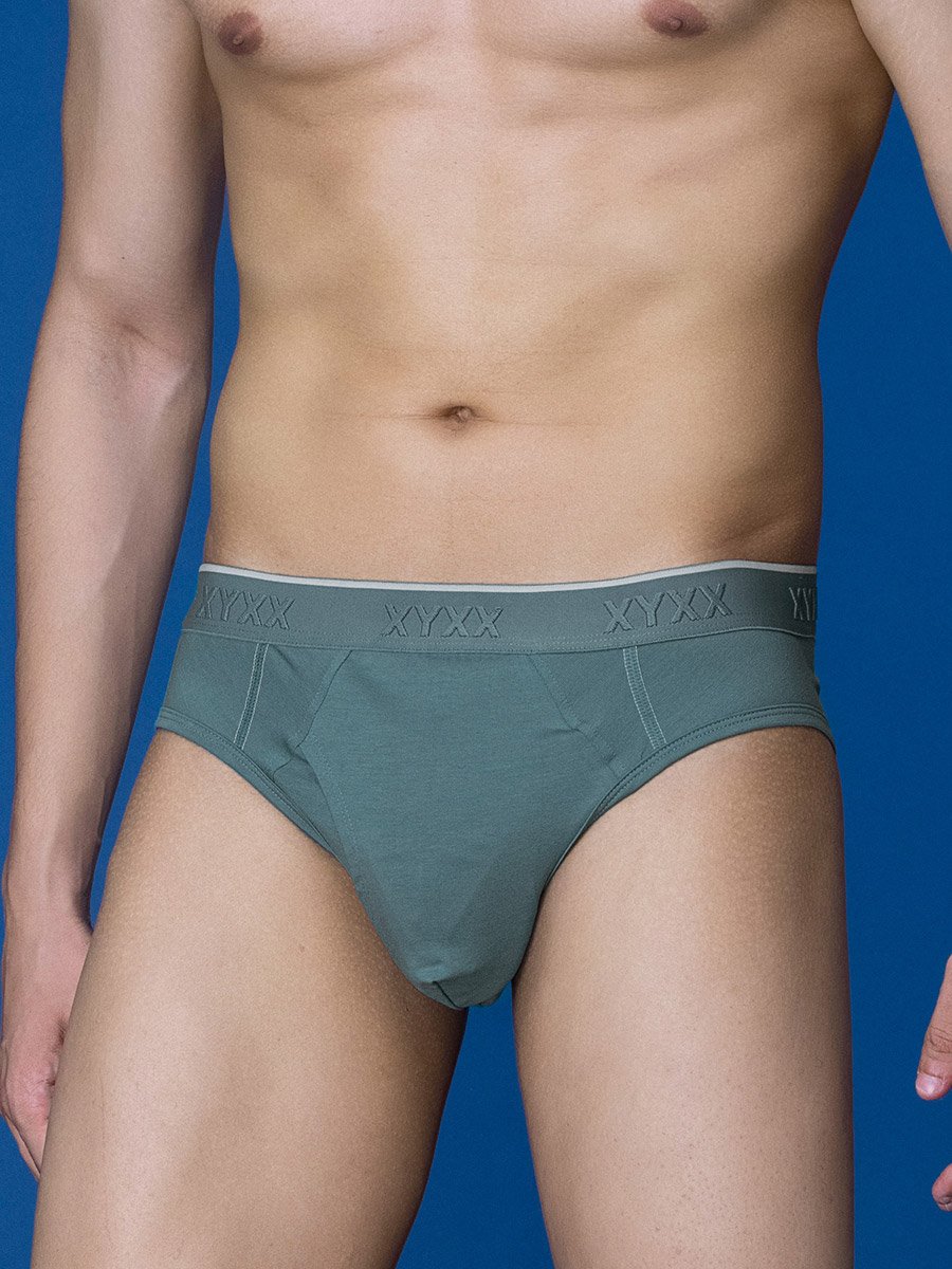 Cotton Stretch Brief with Branded Elastic