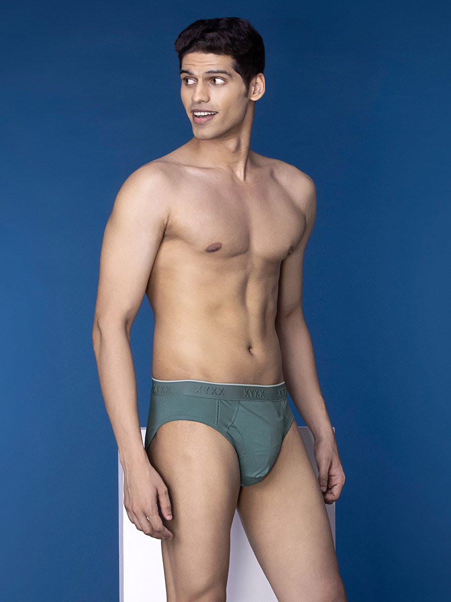 Cotton Stretch Brief with Branded Elastic