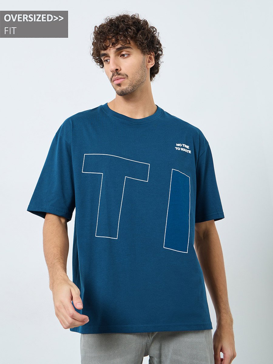 Front and Back Graphic Oversized T-Shirt