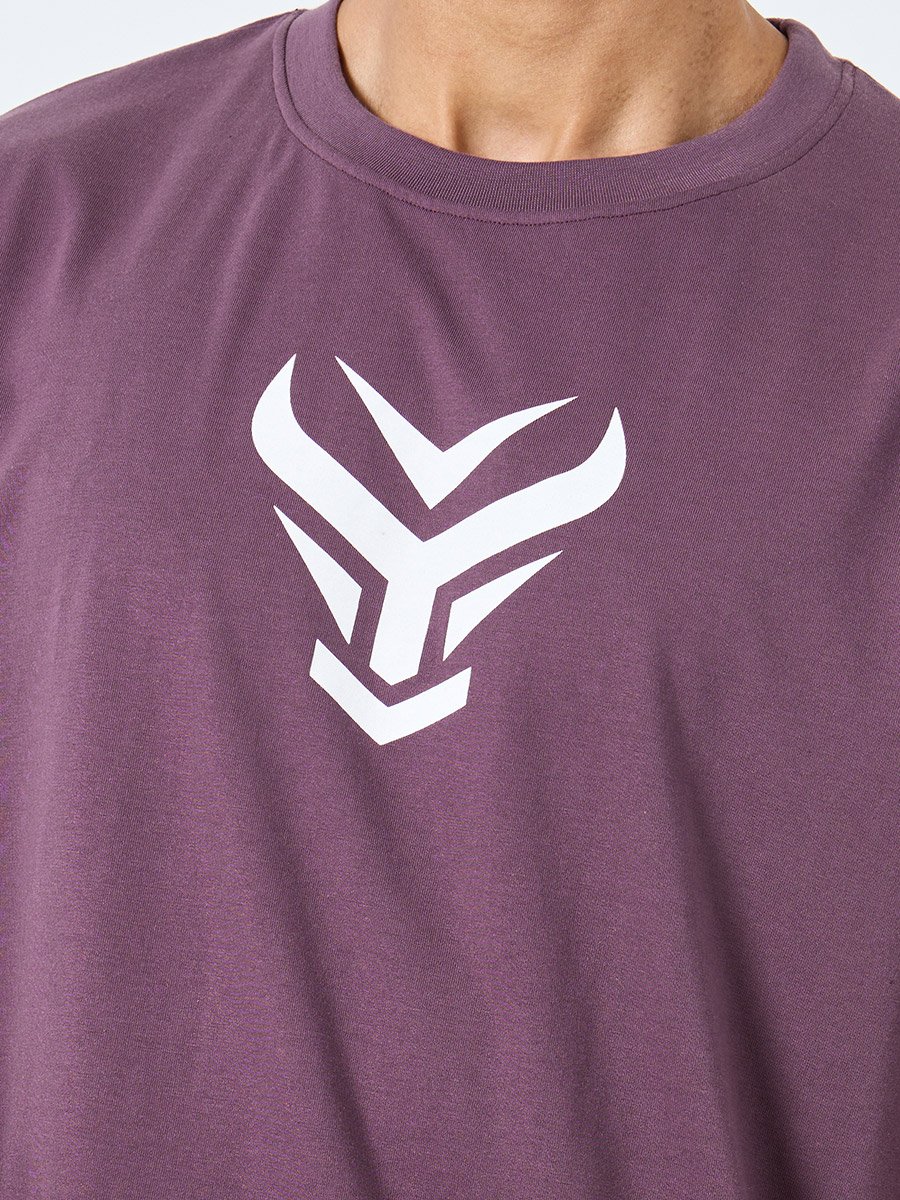 Front Graphic Crew Neck Oversized T-Shirt