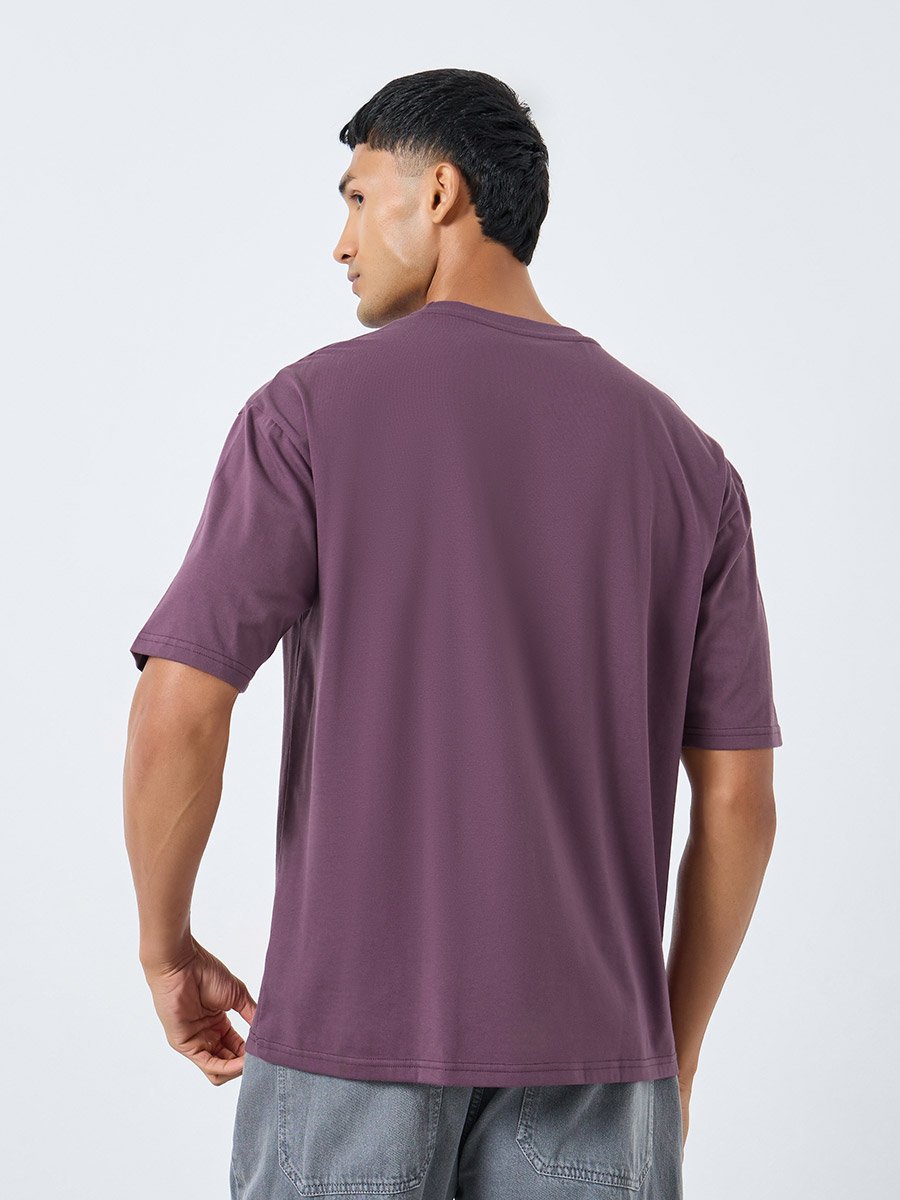 Front Graphic Crew Neck Oversized T-Shirt