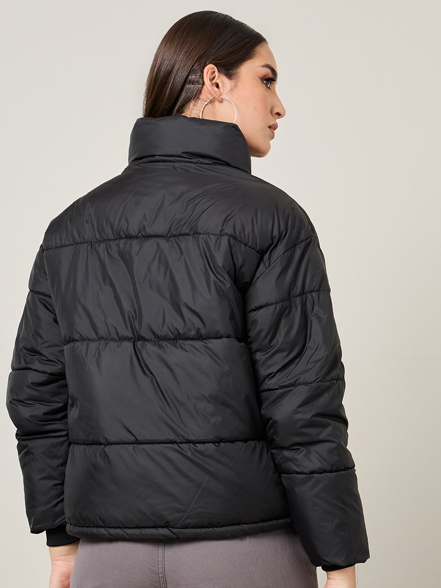 Regular Fit High Neck Padded Jacket