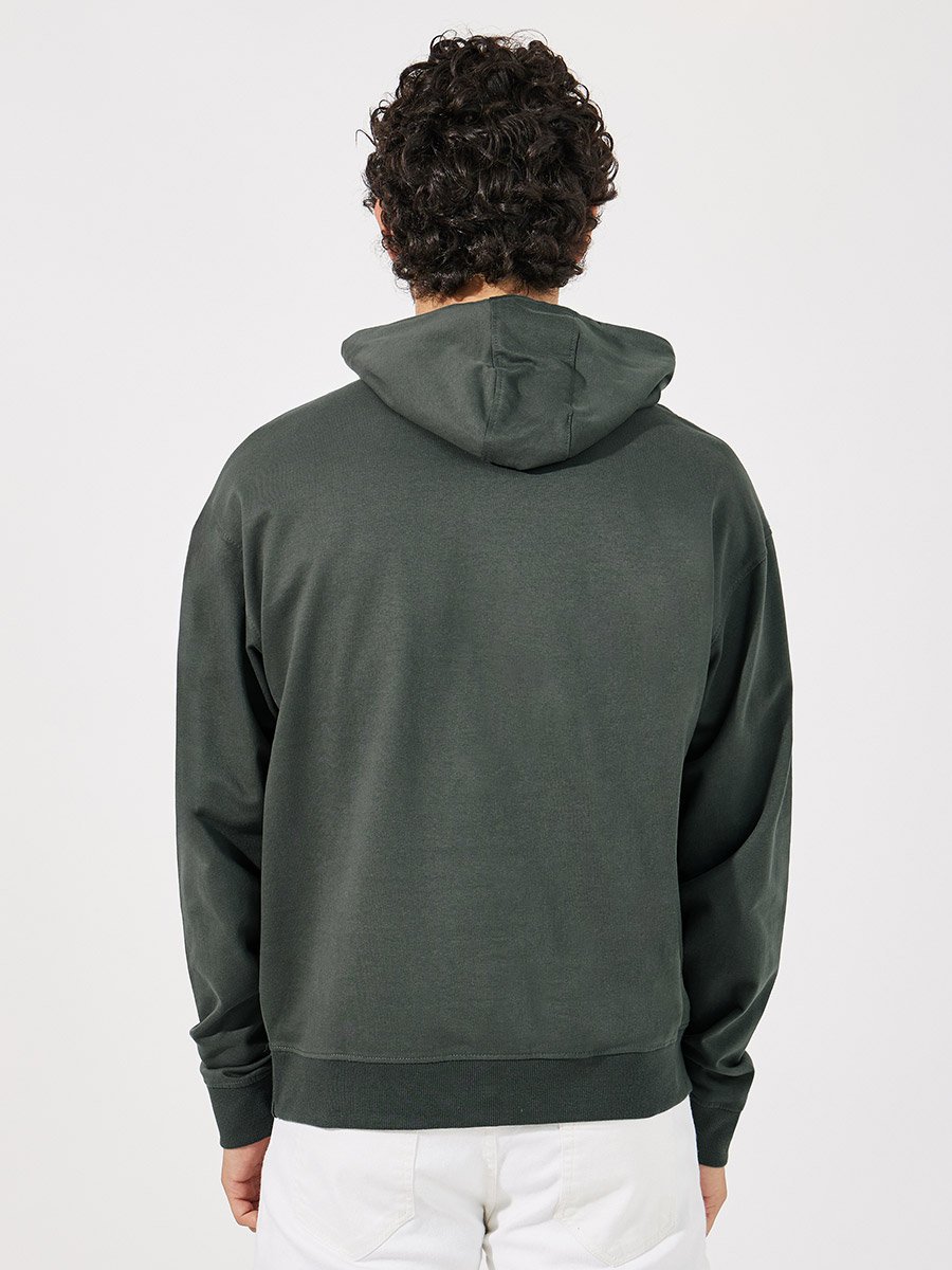 Slogan Text Print Relaxed Fit Hoodie