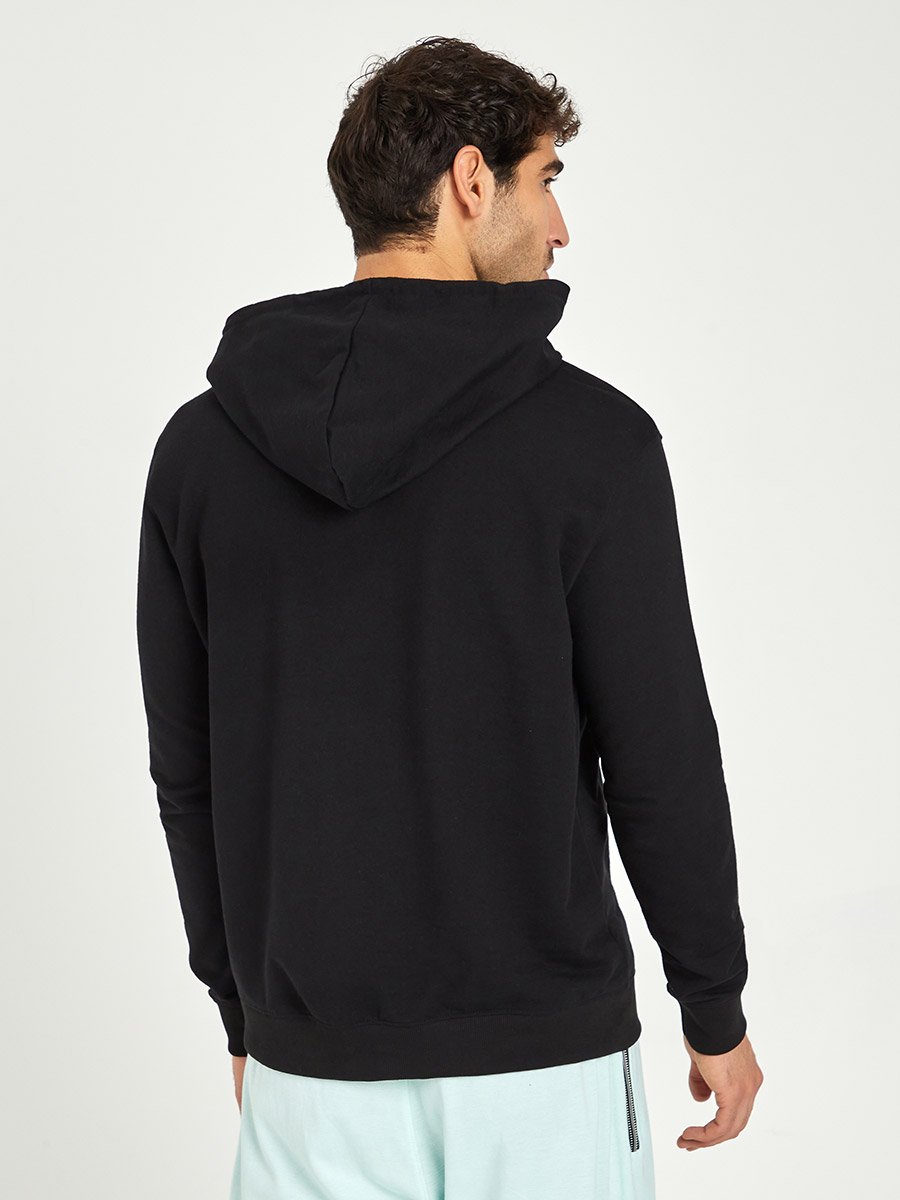 Slogan HD Text Print Relaxed Fit Hoodie