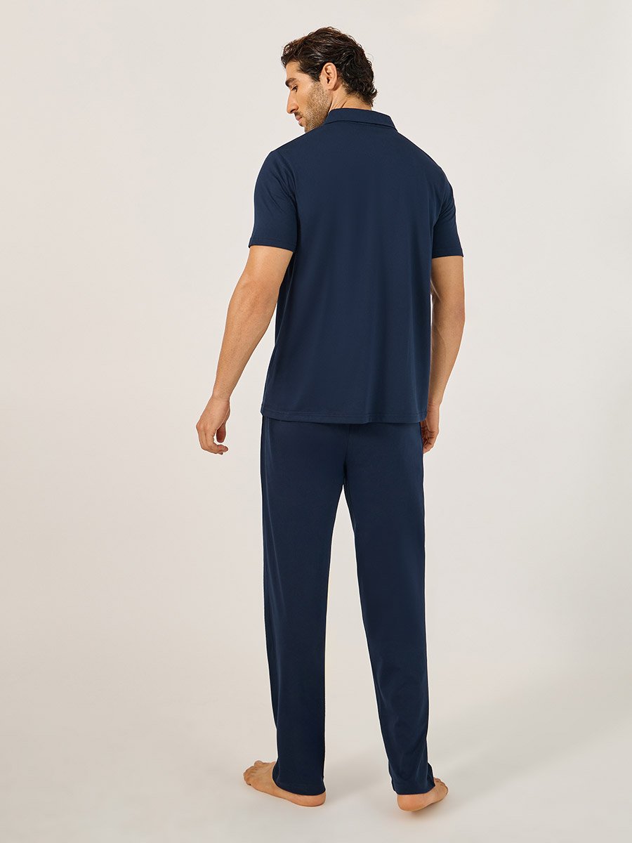 Solid Shirt and Pyjama Nightwear Set