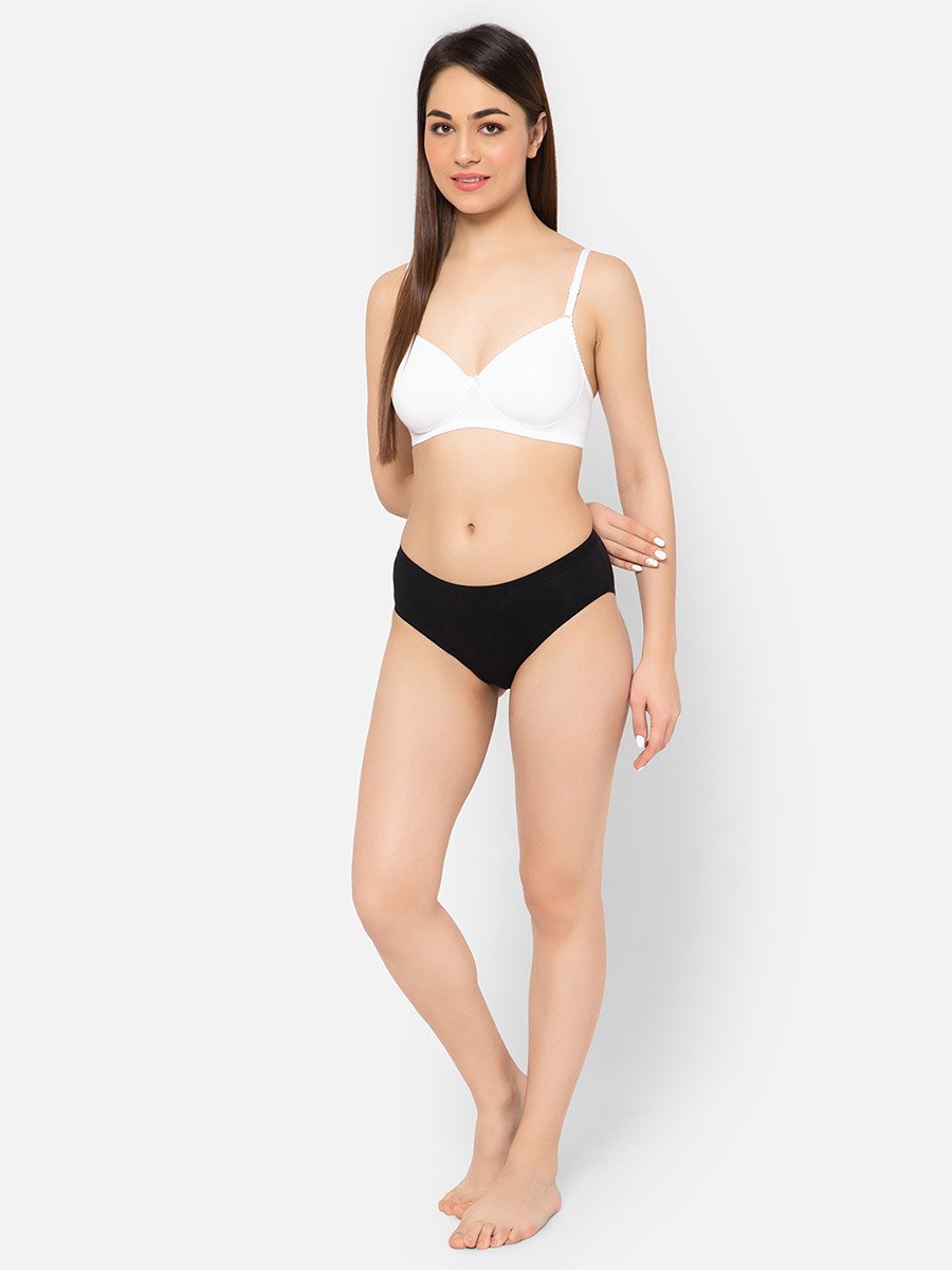 Solid Padded Full Cup Wire Free T-shirt Bra