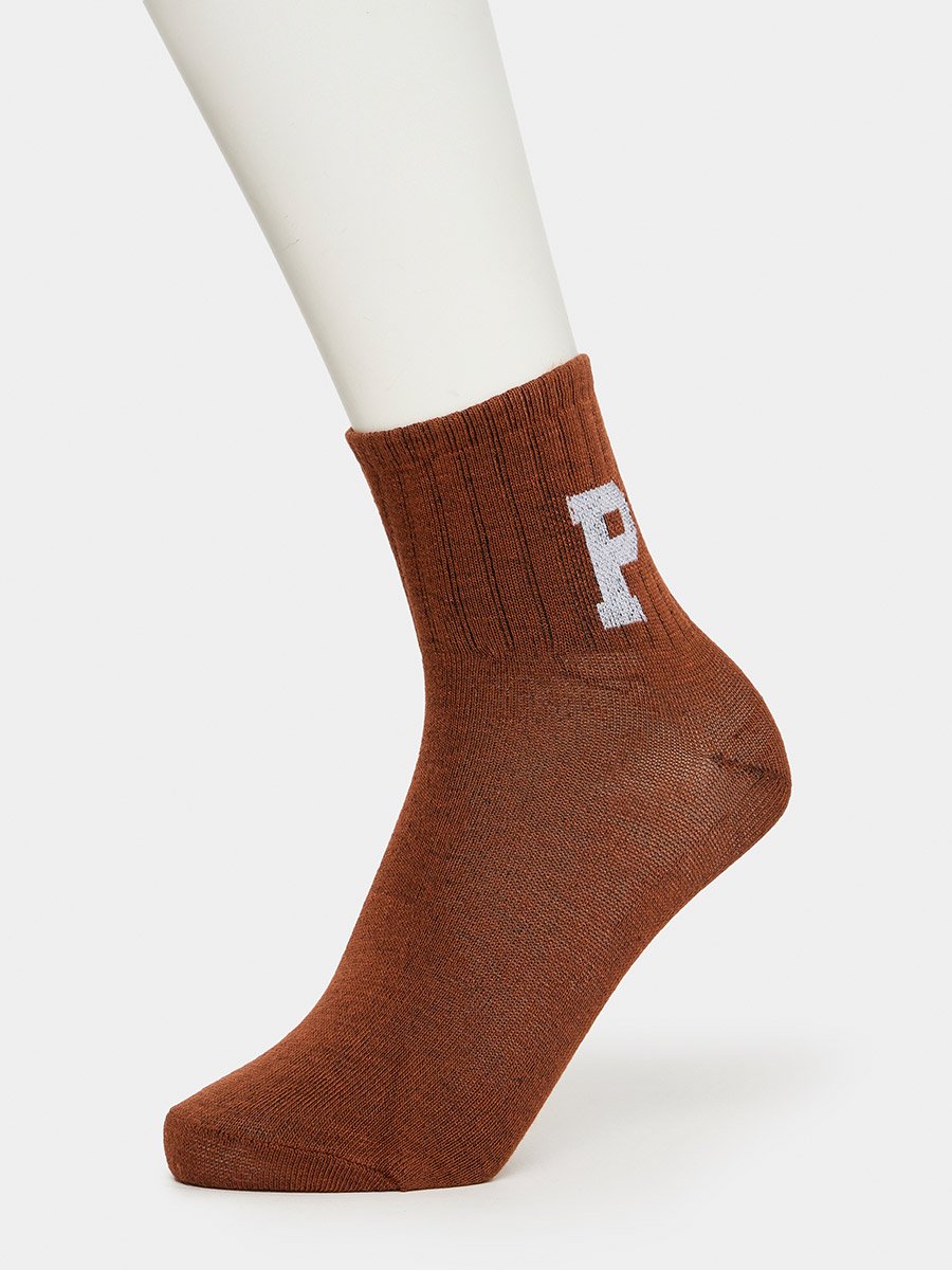 Pack of 5 - Embroidered Detail Crew Socks