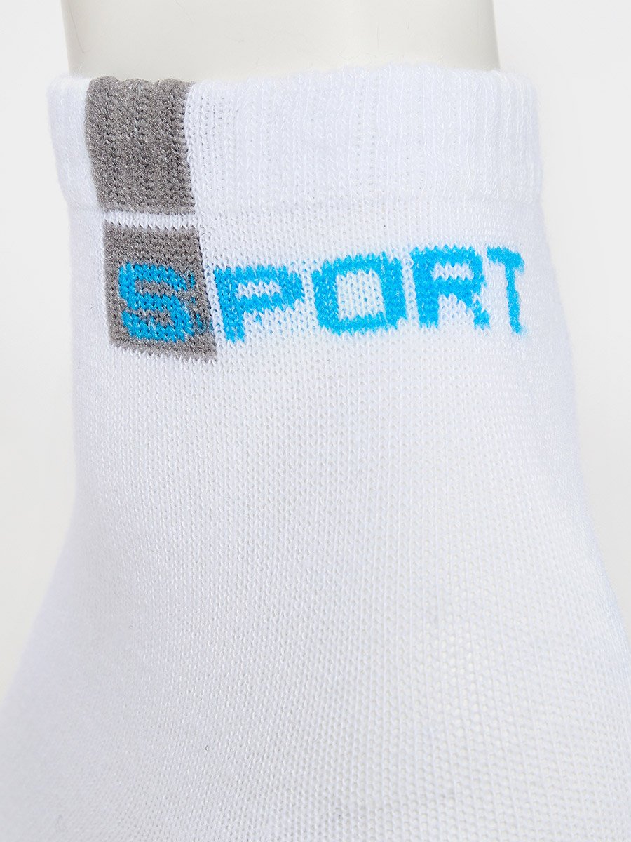 Pack of 5 - Contrast Print Quarter Socks